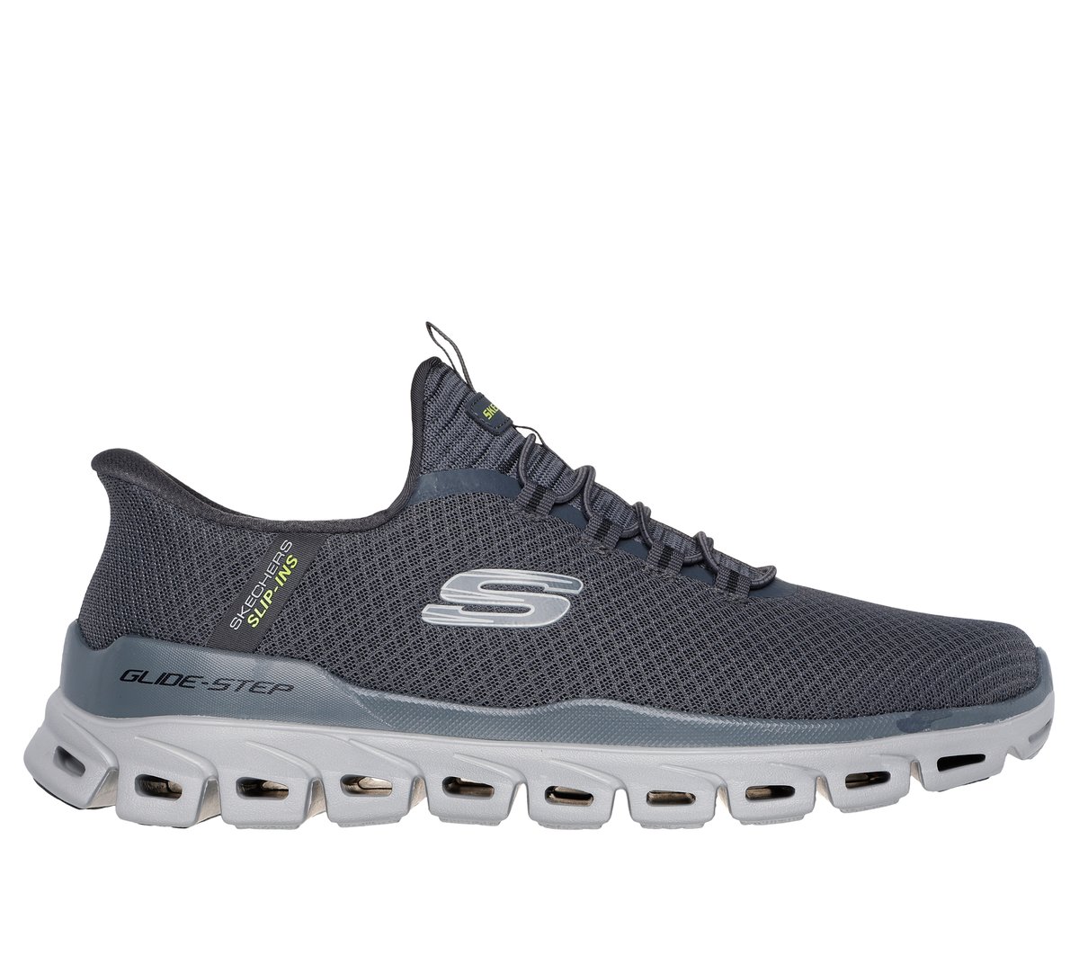 Skechers Slip-Ins: Glide-Step - Noxus Sneaker In Grau, GrößE 45.5, Vegan, In Der Maschine Waschbar-image