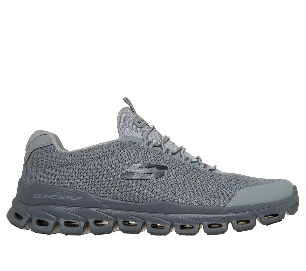 Skechers Glide-Step - Sylo en Gris/Marengo, talla 44, Vegan