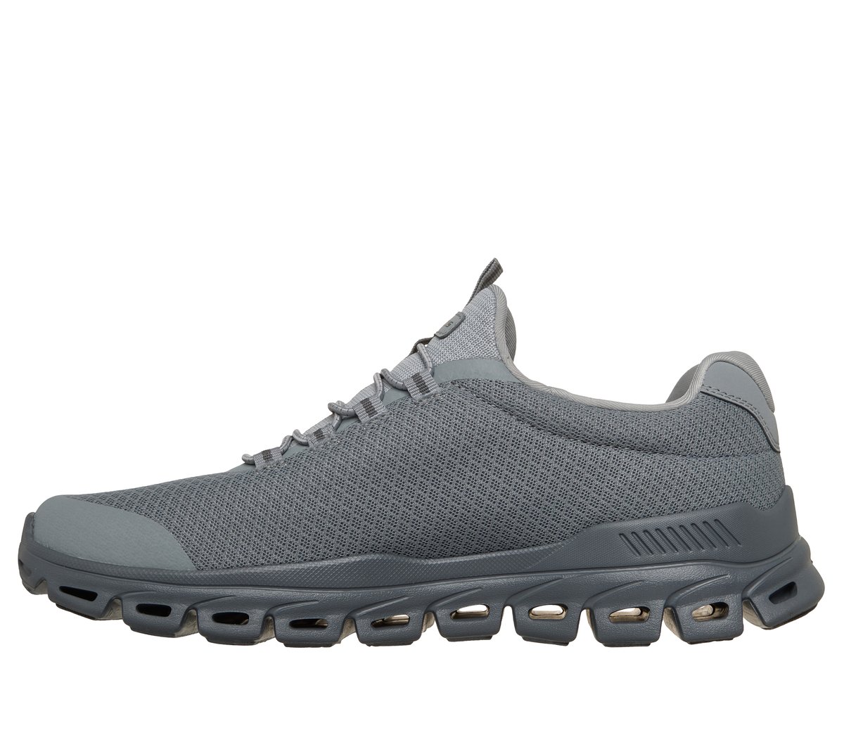 Skechers Glide-Step - Sylo Chaussures Moyen Width en Gris/Gris Anthracite, Vegan, Lavable en machine