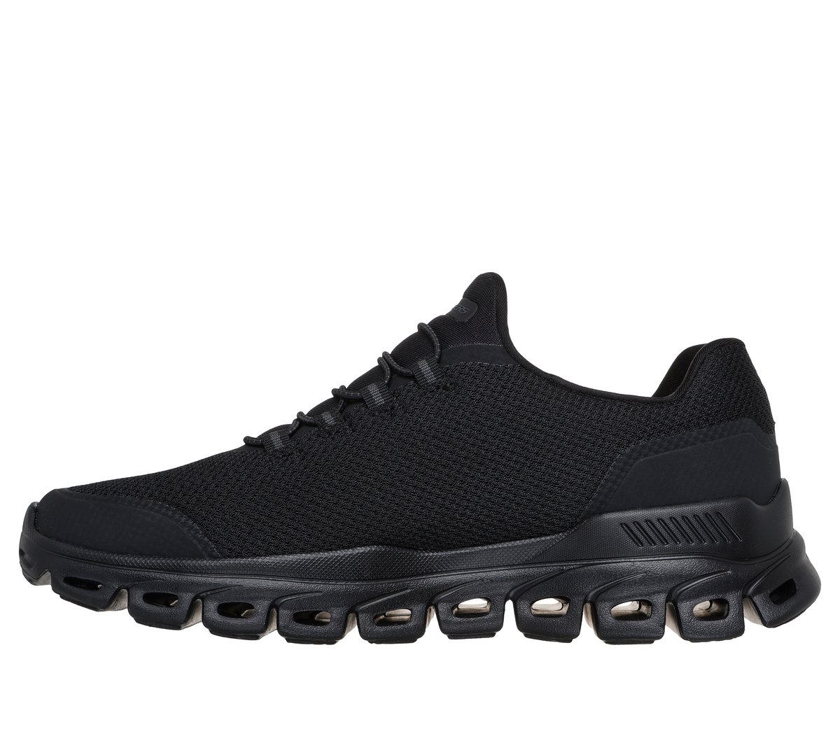 Skechers Glide-Step - Noltek Chaussures Moyen Width en Noir, Vegan, Lavable en machine
