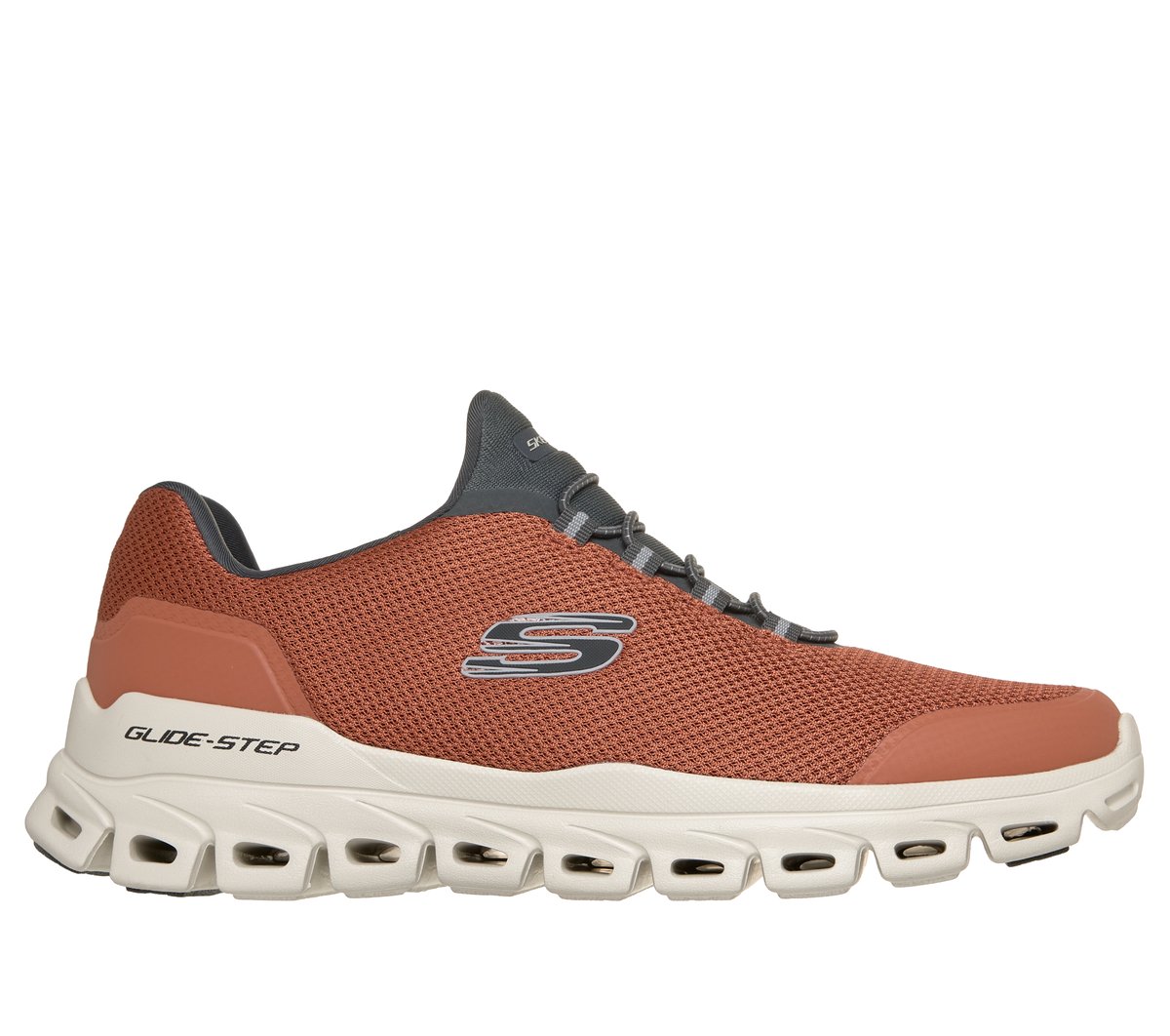 Skechers Glide-Step - Noltek en Naranja/Marengo, talla 47.5, Vegan
