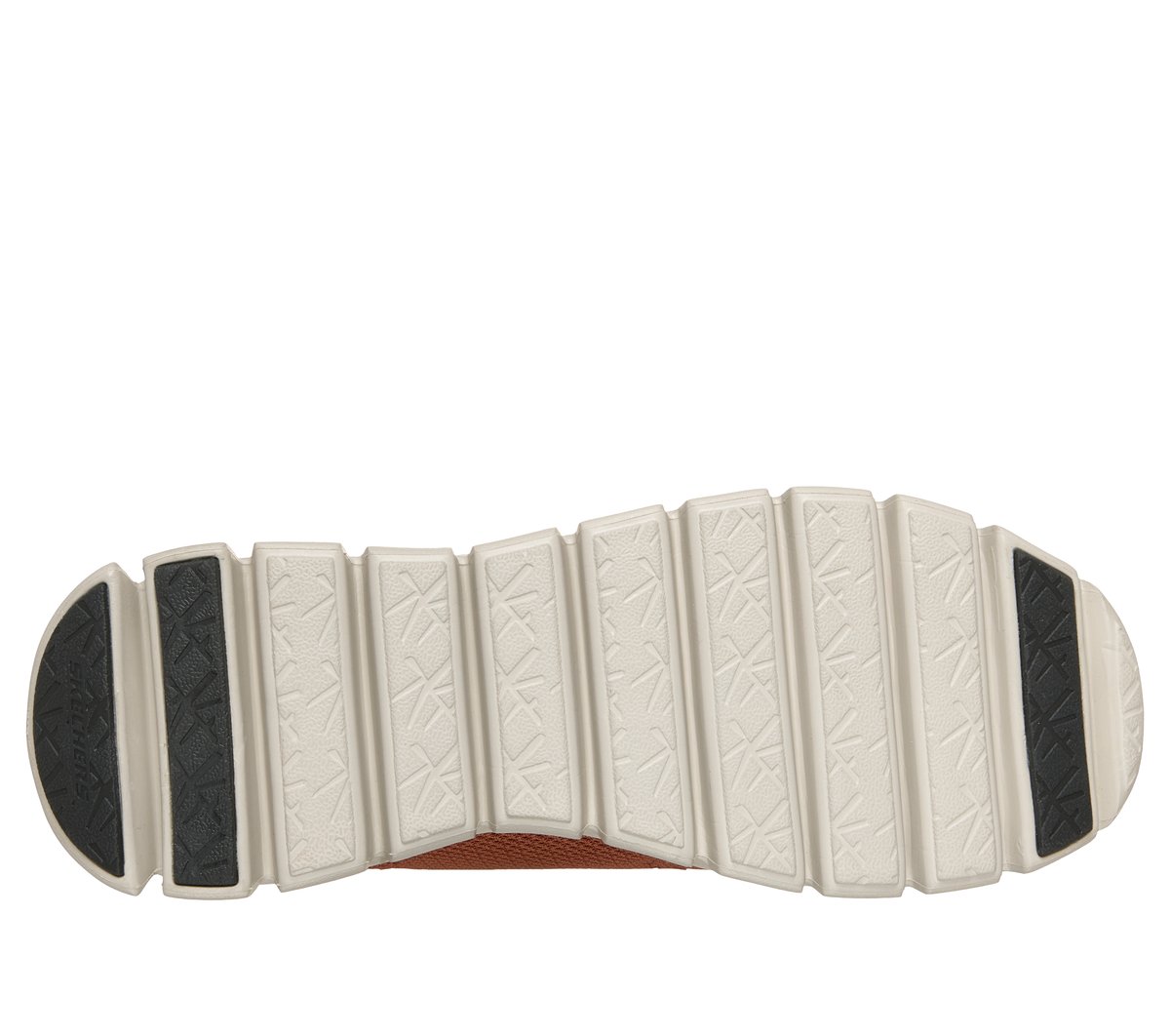 Skechers Glide-Step - Noltek Chaussures Moyen Width en Orange/Gris Anthracite, Vegan, Lavable en machine