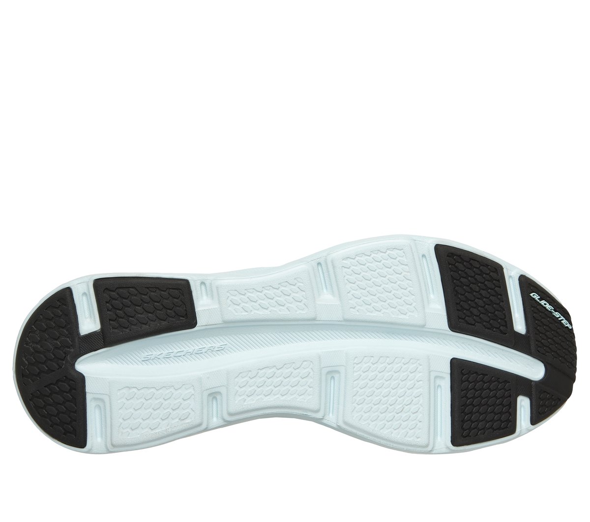 Skechers Slip-ins: Glide-Step Altus - Aphtur Chaussures Moyen Width en Noir/Aqua, Vegan, Lavable en machine