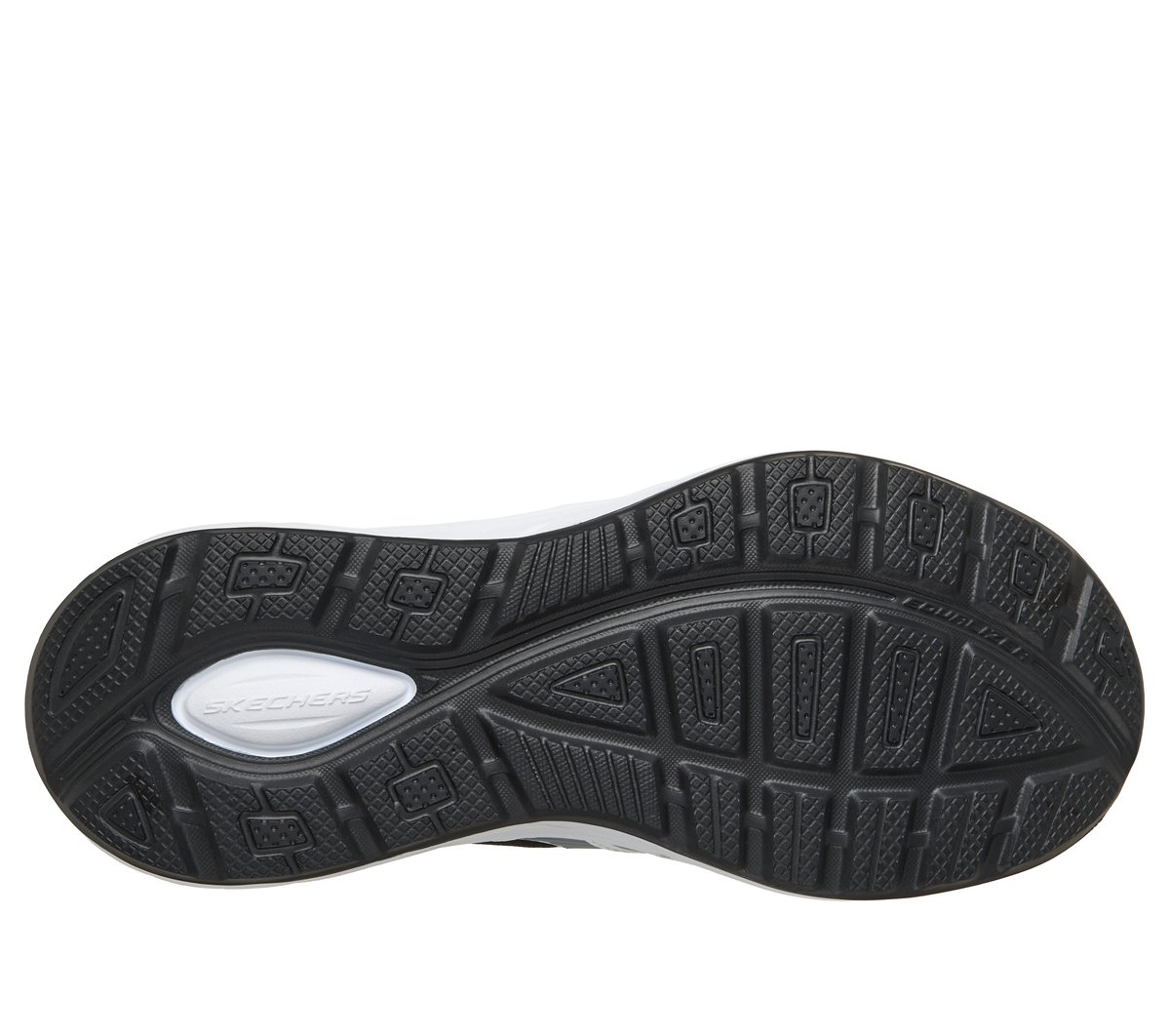 Skechers Relaxed Fit: Equalizer 6.0 -Swanzer Chaussures Moyen Width en Blanc/Noir, Vegan