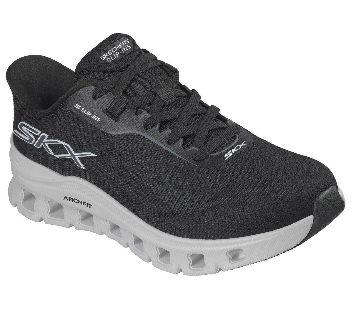 Skechers Hands Free Slip-ins Arch Fit Glide-Step Hirusher Black 232528 BBK 11.5 Skechers Slip-ins: Arch Fit Glide-Step - Cool Current main image 3