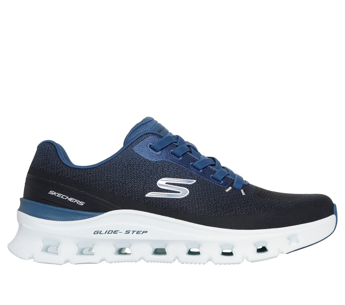 Skechers Glide-Step Pro - Waverra en Negro/Azul, talla 41, Vegan