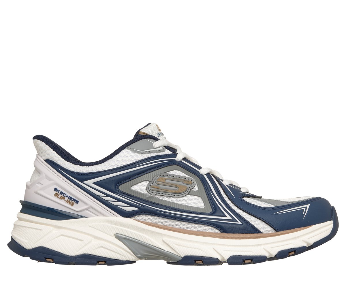 Skechers Slip-ins: Stamina Sport - Kordae en Blanco/Navy, talla 42
