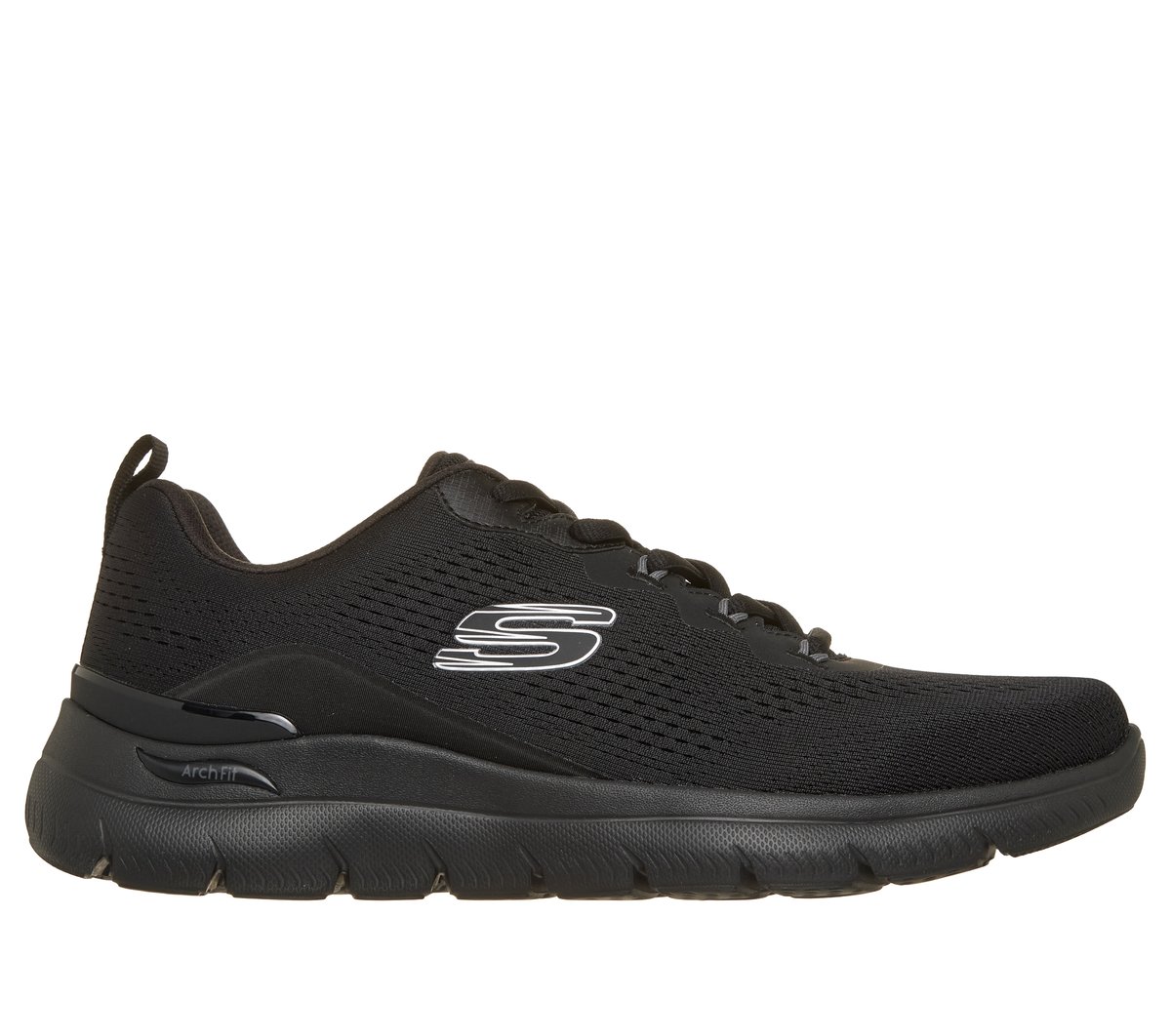 Skechers Men's Arch Fit Summits - Kravel Sneaker in Black, Size 9.5, Vegan, Machine Washable