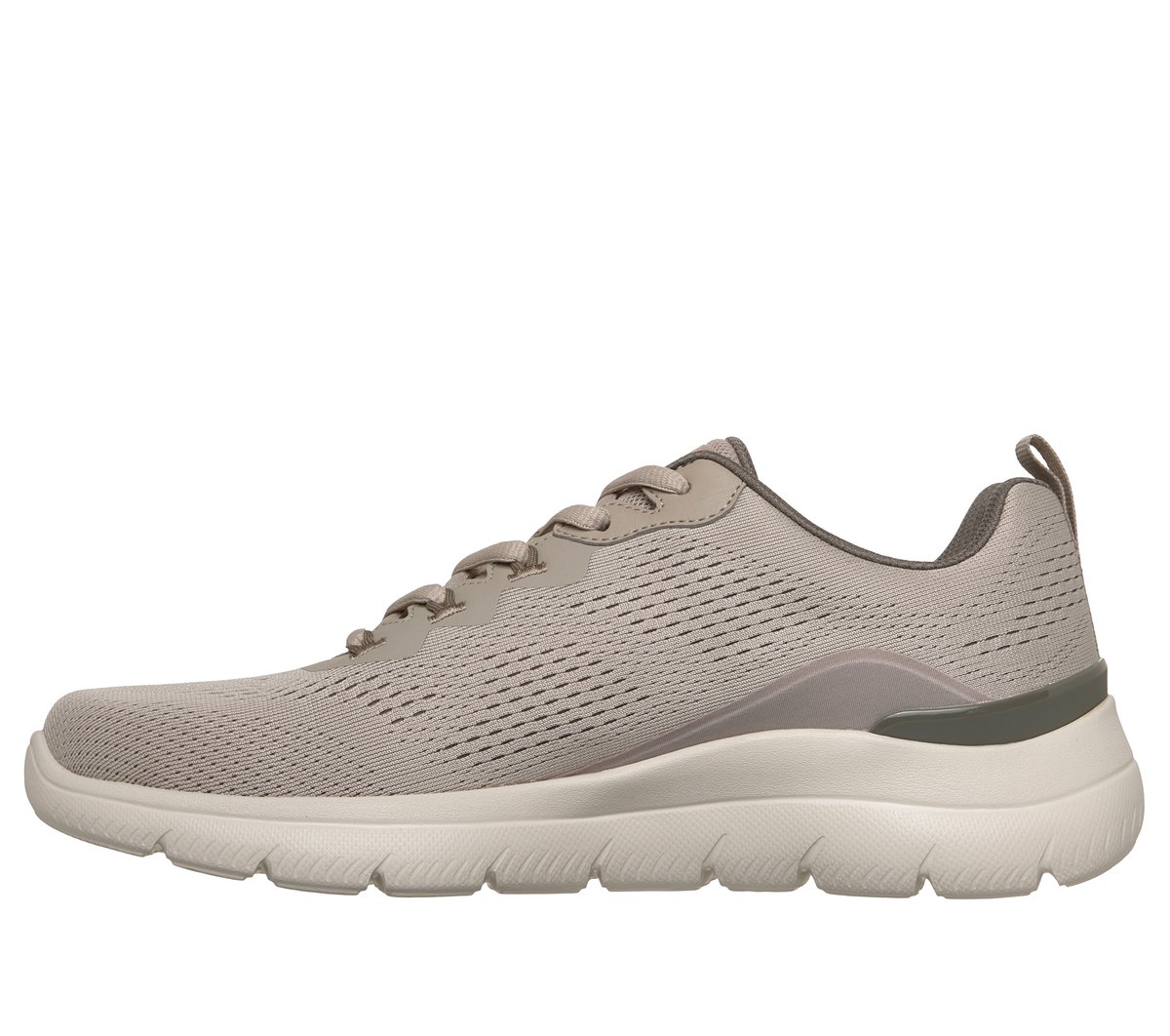 Skechers Arch Fit Summits - Kravel Chaussures Moyen Width en Taupe/Orange, Vegan, Lavable en machine