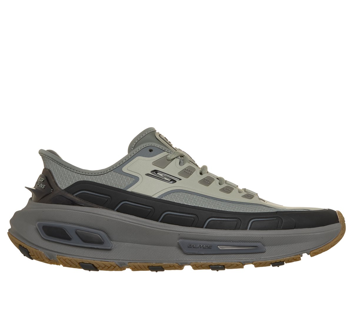 Skechers Men's Olive Slip-Ins: Arch Fit D'lites 330 Sneaker In Size 7.5 | Synthetic/Textile, Machine Washable