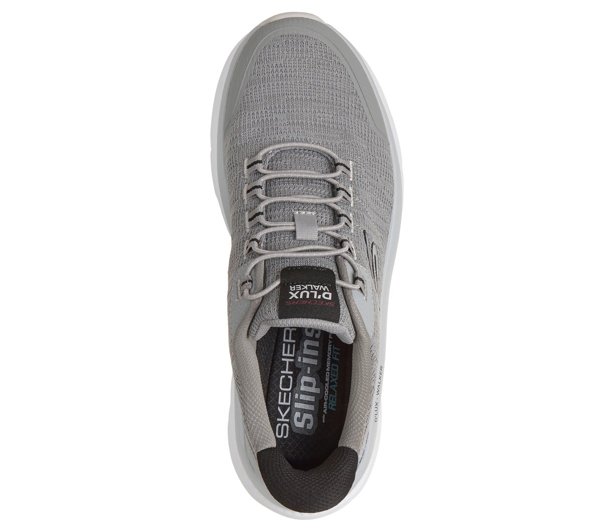 Skechers Slip-ins Relaxed Fit: D'Lux Walker 3.0 - Drevven Chaussures Moyen Width en Gris/Noir, Lavable en machine