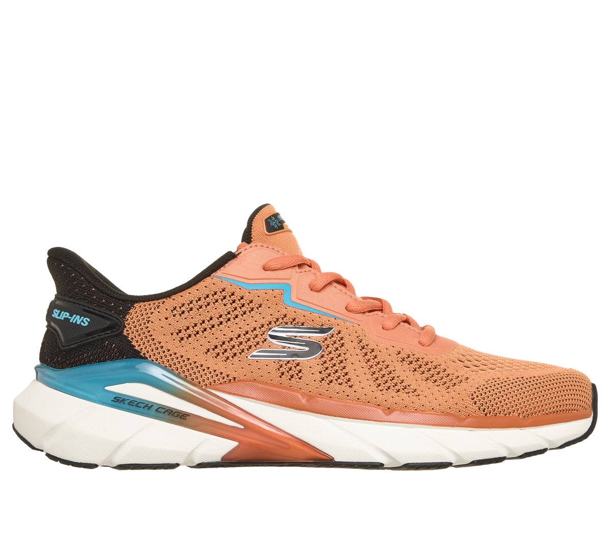 Skechers Slip-Ins: Skech Cage - Voltix Chaussures Moyen Width En Orange/Bleu, Pointure 43, Vegan-image