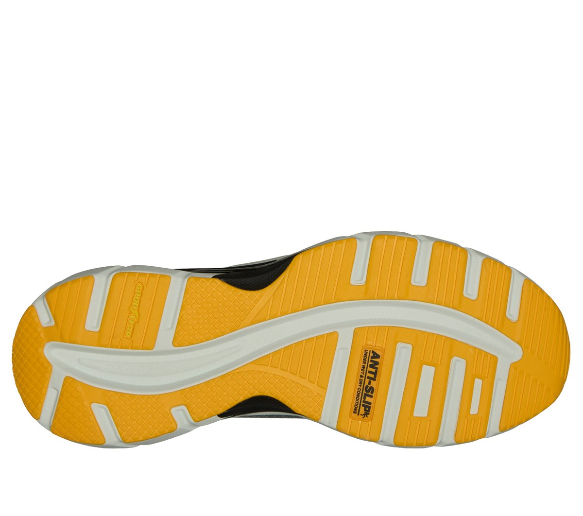 Skechers Slip-ins: Skech Cage - Covra Chaussures Moyen Width en Gris/Jaune, Vegan