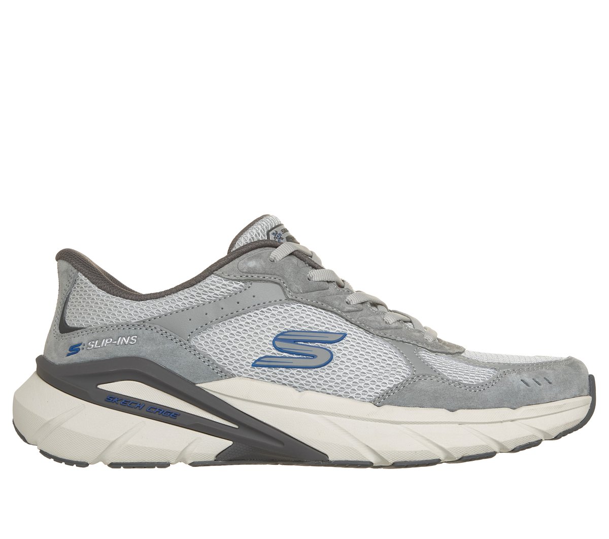 Skechers Men's Slip-ins: Skech Cage - Lexon Sneaker in Gray/Blue, Size 11