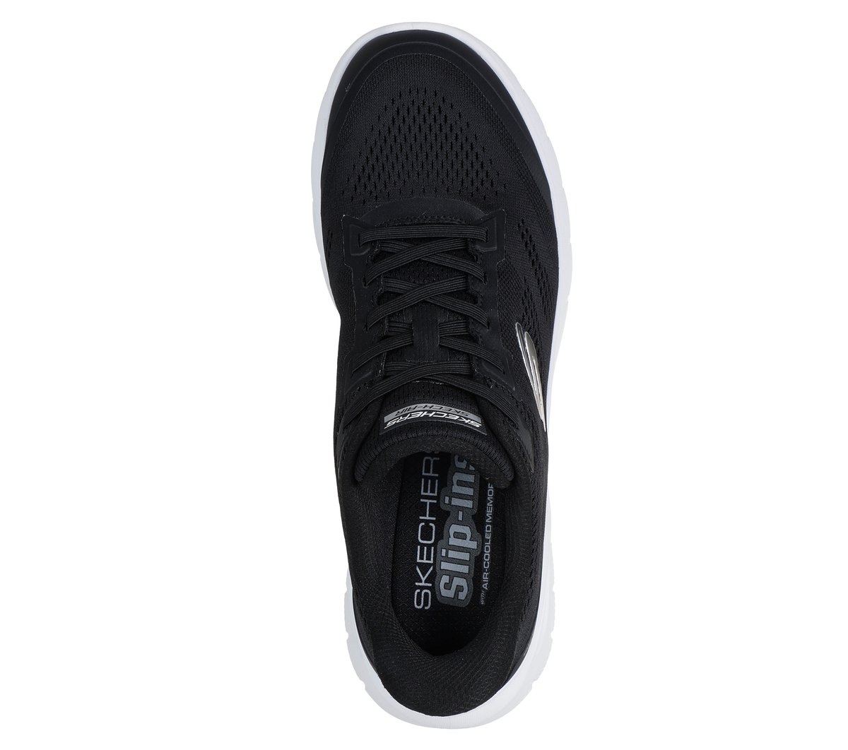 Skechers Slip-ins: Skech-AirSummits Chaussures Moyen Width en Noir/Blanc, Vegan, Lavable en machine
