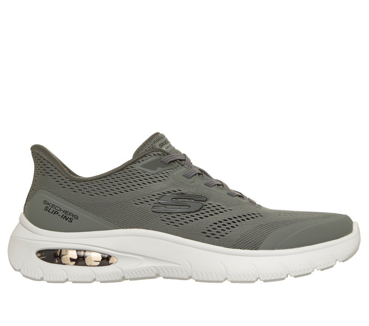 Skechers Men's Slip-ins: Skech-Air Summits Sneaker in Olive, Size 11, Vegan, Machine Washable