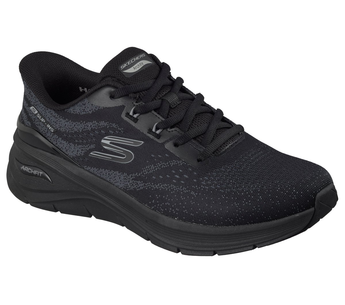 Skechers Slip-ins: Arch Fit 3.0 Chaussures Extra Wide Width en Noir, Vegan, Lavable en machine