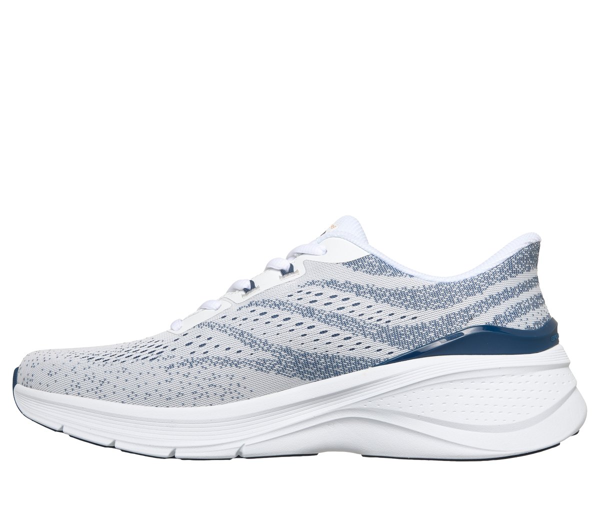 Skechers Slip-ins: Arch Fit 3.0 Chaussures Moyen Width en Blanc/Bleu Marine, Vegan, Lavable en machine