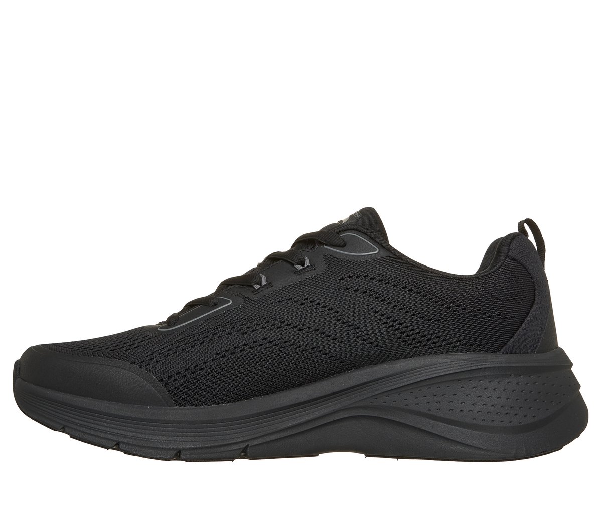 Skechers Arch Fit 3.0 - Prawsper Chaussures Moyen Width en Noir, Vegan, Lavable en machine