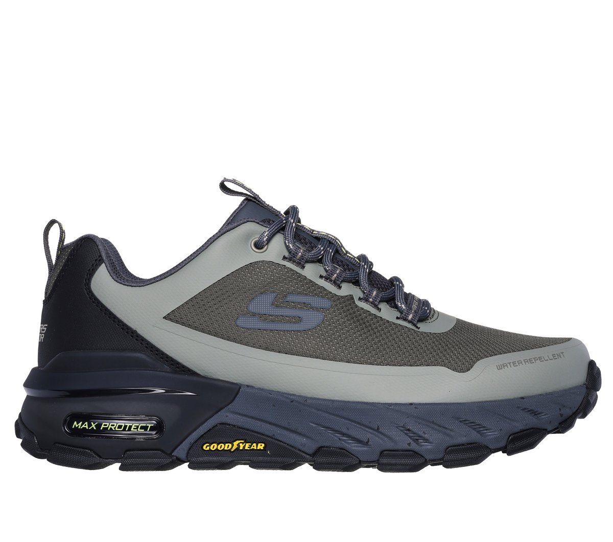 Skechers Muži Max Protect - Liberated Shoes v Olivová, Velikost 39, Vegan