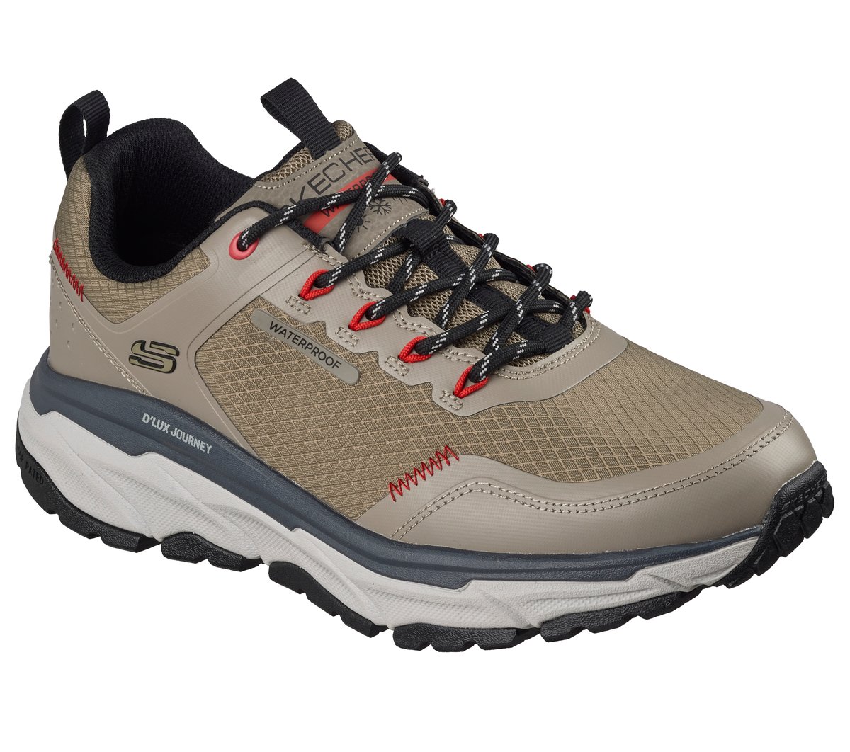 Waterproof Relaxed Fit: D'Lux Journey - Slate Peak — TAUPE / BLACK