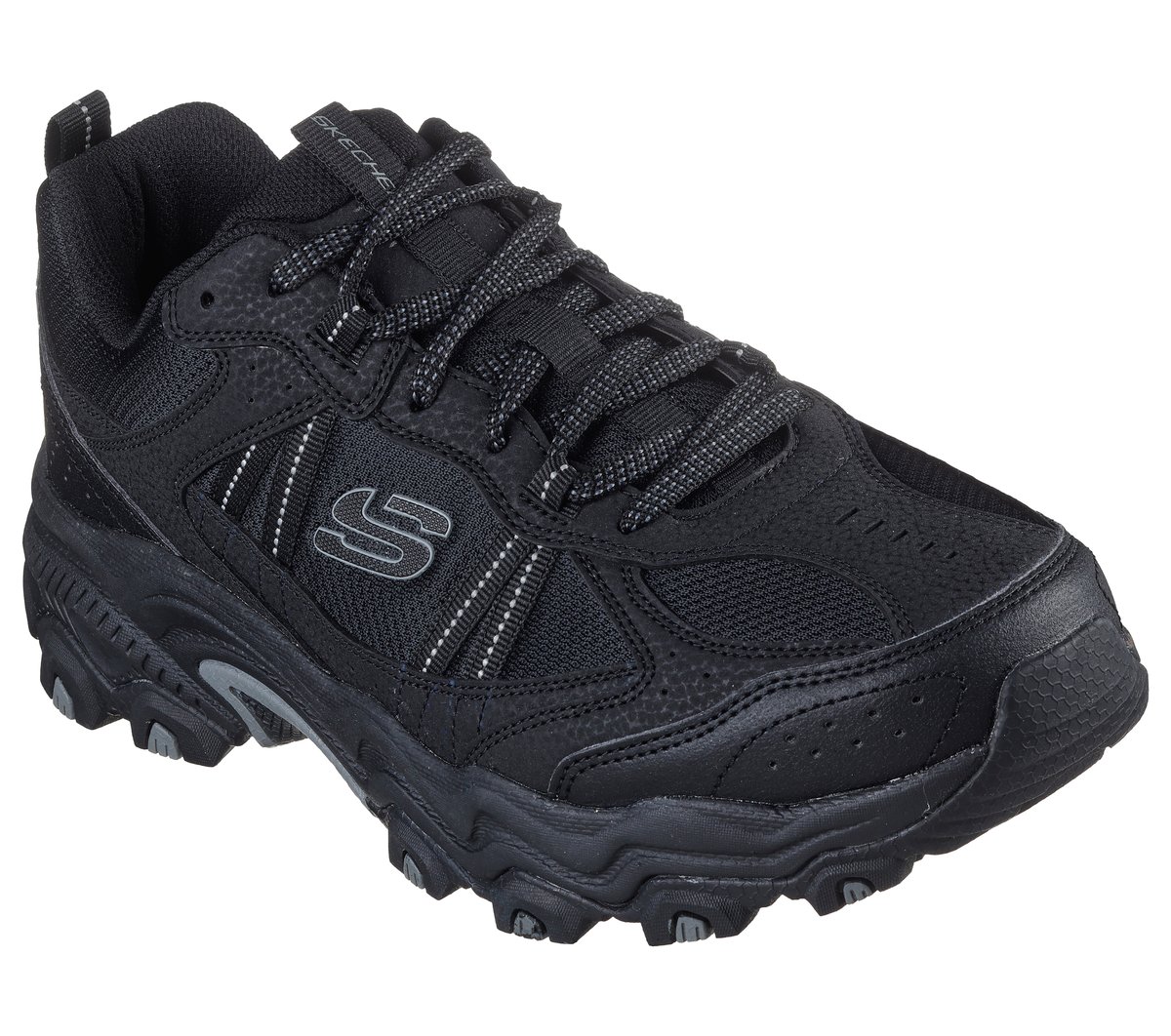 Skechers Stamina All-Terrain - Upper Stitch Chaussures Moyen Width en Noir