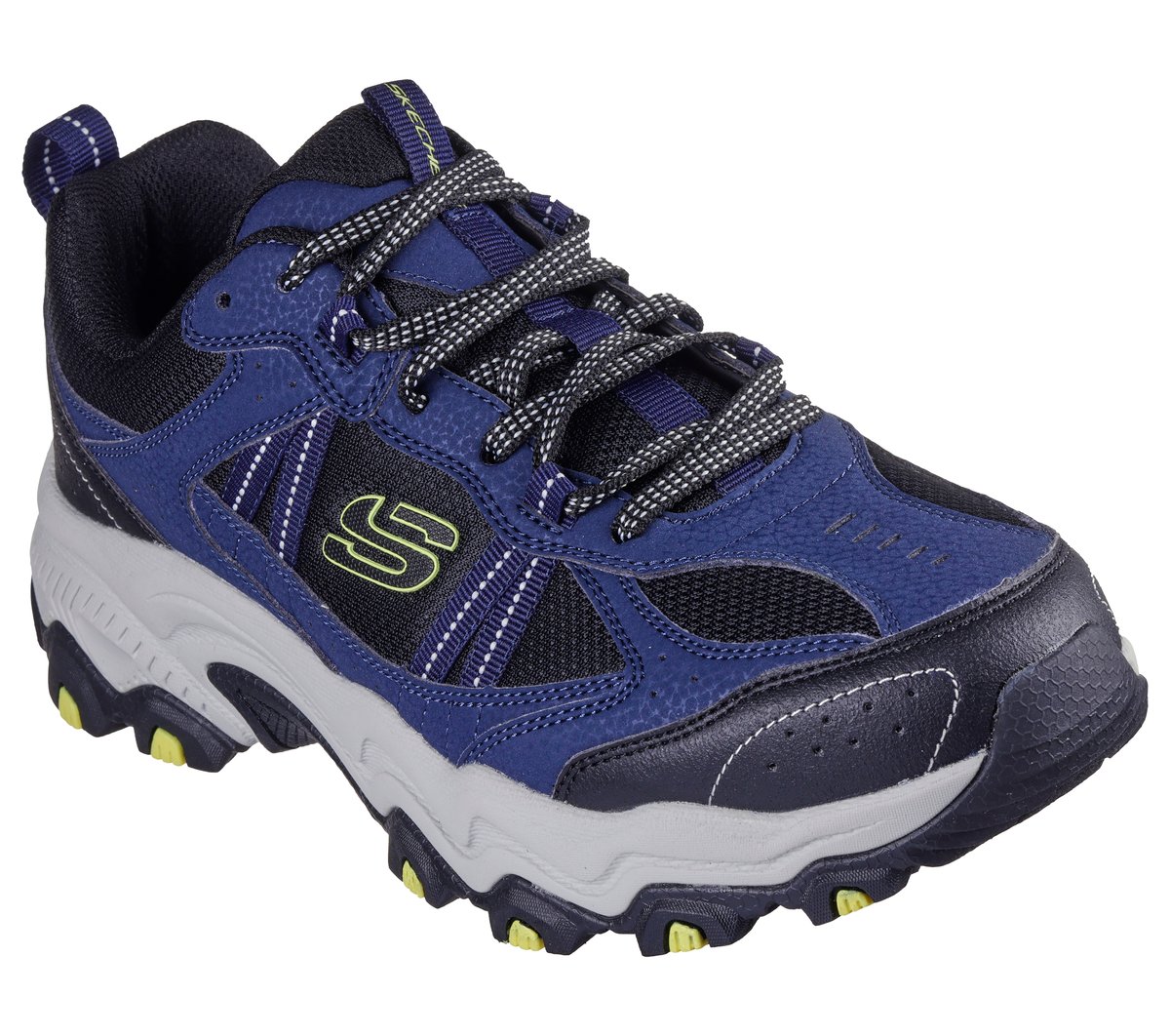 Skechers Stamina All-Terrain - Upper Stitch Chaussures Moyen Width en Bleu Marine/Noir