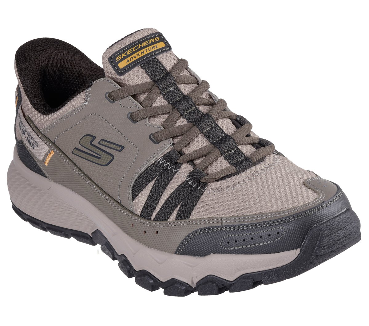 Skechers Mens Slip-ins Adventure Trail Shoes Grey Black Wide Fit 237634W Size 10 image;width=3000,format=auto/  main image 2