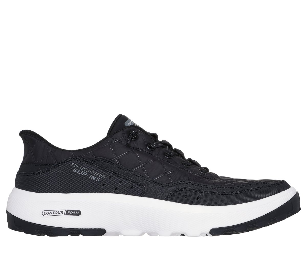 Skechers Uomo Slip-Ins Relaxed Fit: Urban Explore - Cozy Fit Sneaker In Nero/Bianco, Taglia 41.5, Lavabile In Lavatrice