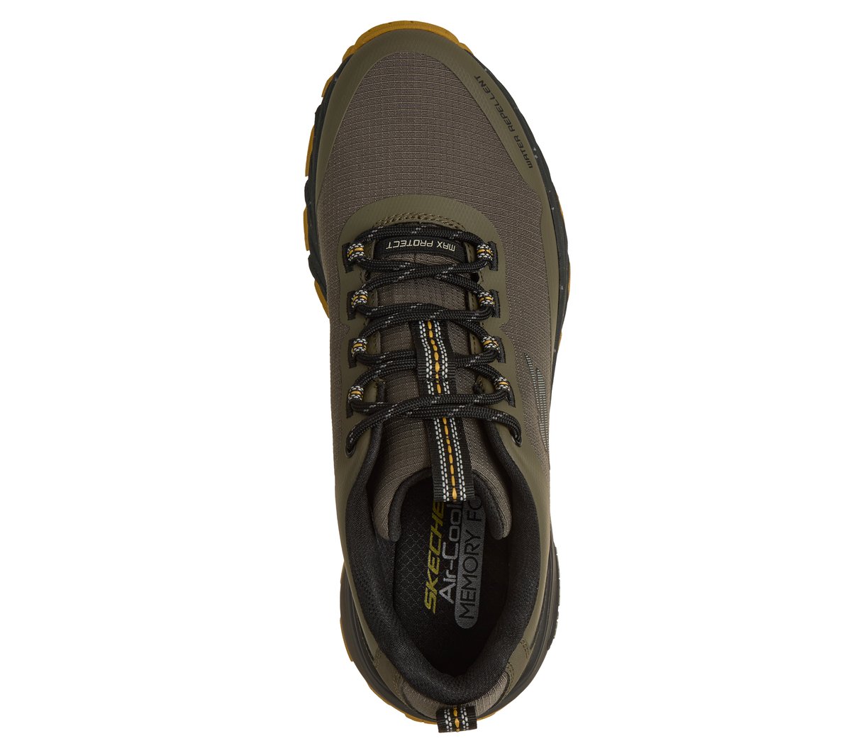 Skechers Uomo Max Protect - Promote Track Sneaker In Oliva, Taglia 45 - 2