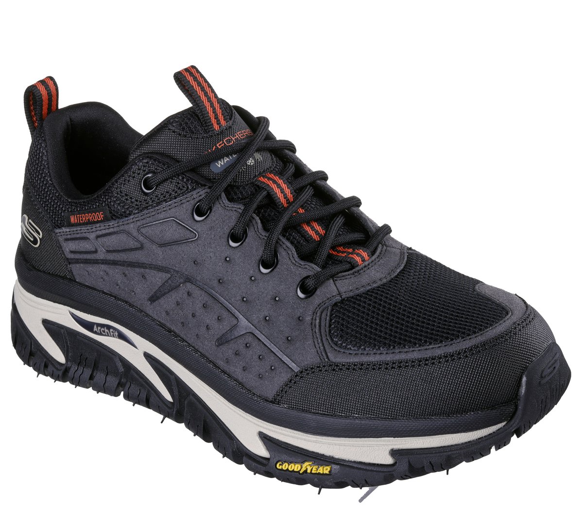 Waterproof: Arch Fit Road Walker - Vernal — BLACK