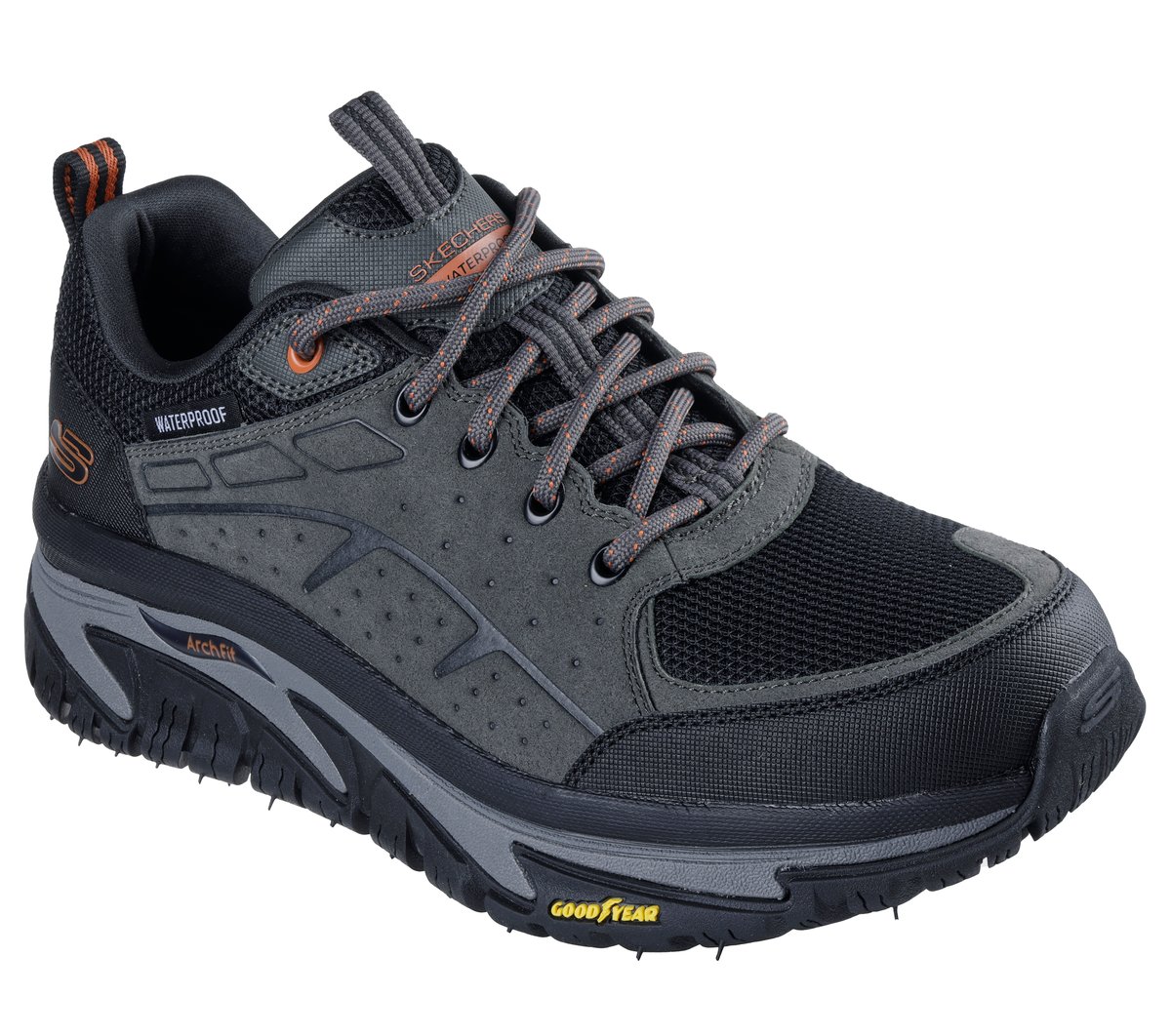Waterproof: Arch Fit Road Walker - Vernal — CHARCOAL/BLACK