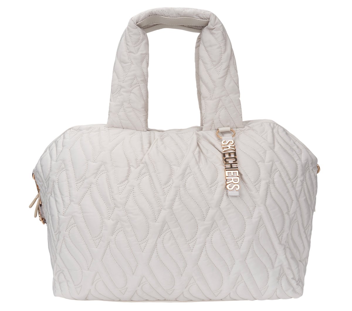 Skechers Women's Beige Quilted Tote Bag In