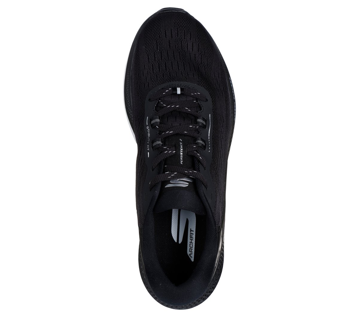 Skechers Uomo Go Run Persistence 2 Sneaker In Nero, Taglia 44.5, Vegan, Arch Fit - 2