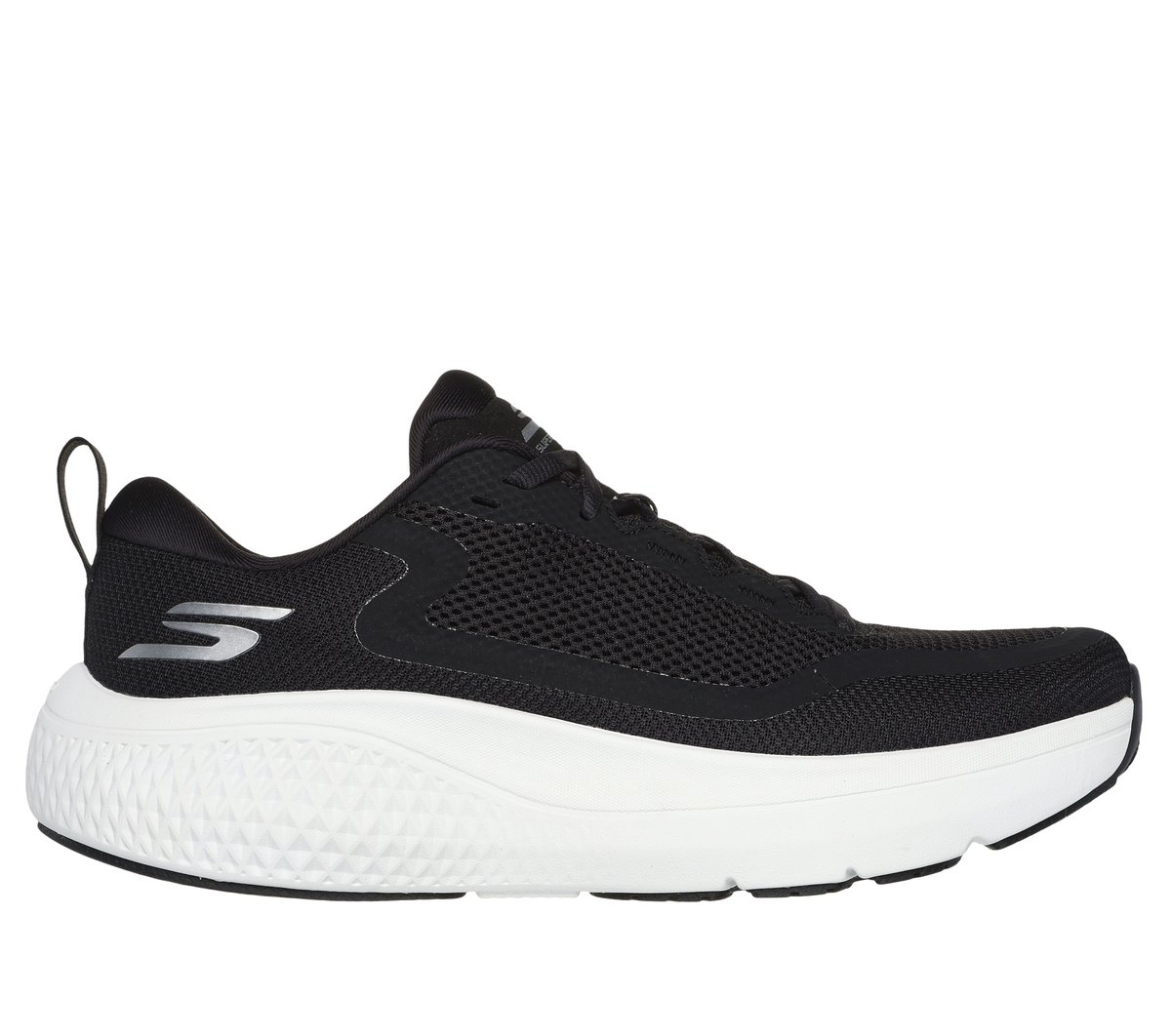 Skechers GO RUN Supersonic en Negro/Blanca, talla 43, Vegan