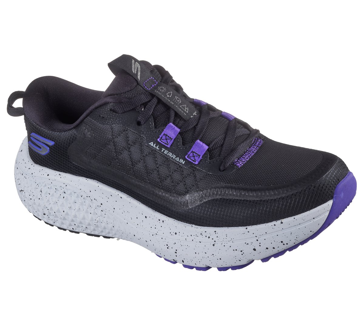 Skechers GO RUN Supersonic Max A/T Moyen Width en Noir, Vegan, Lavable en machine