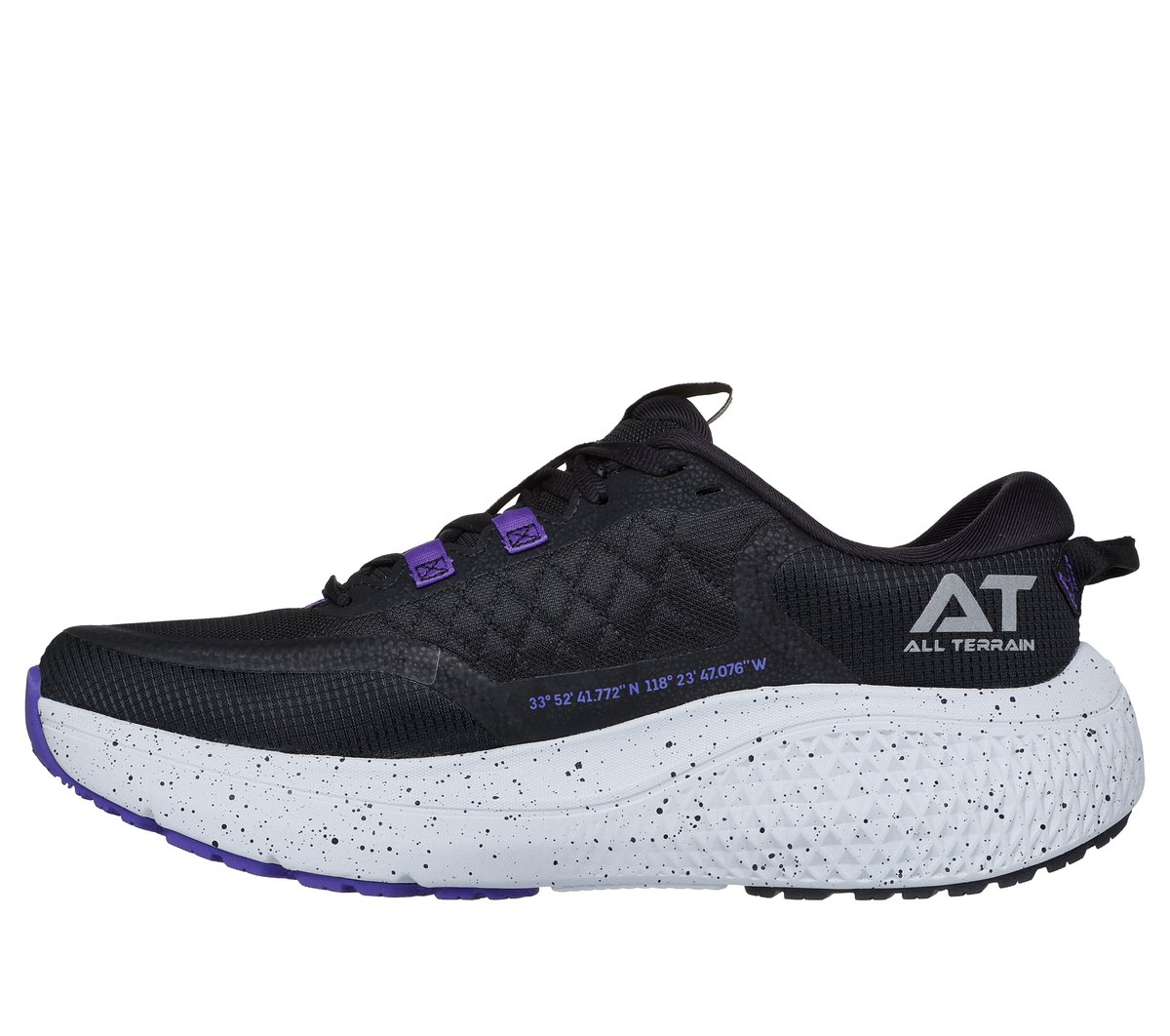 Skechers GO RUN Supersonic Max A/T Moyen Width en Noir, Vegan, Lavable en machine