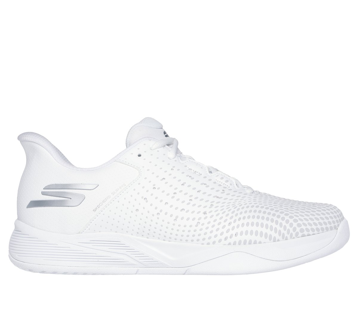 Skechers Slip-ins Relaxed Fit: Viper Court Reload en Blanca, talla 39.5, Vegan