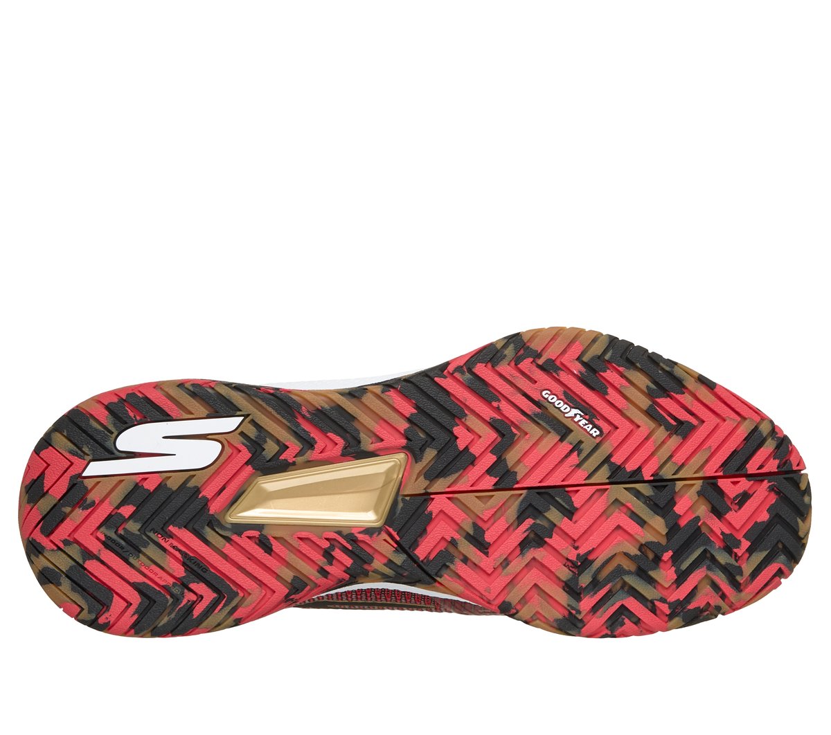 Skechers Viper Court Pro 2.0 - Pickleball Moyen Width en Rouge/Noir, Arch Fit