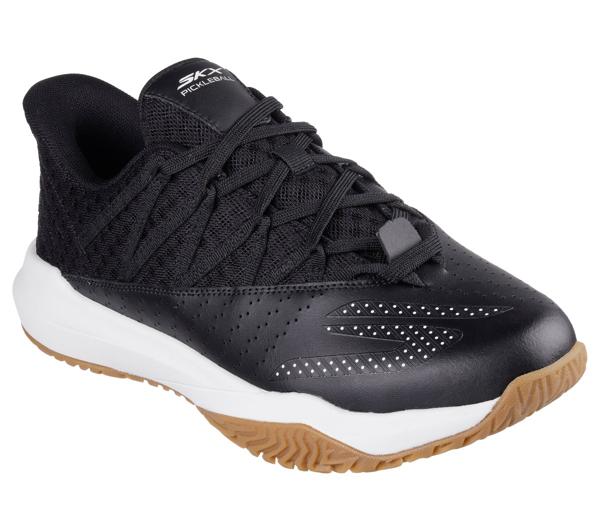 Skechers Relaxed Fit: Viper Court Rally Moyen Width en Noir/Blanc