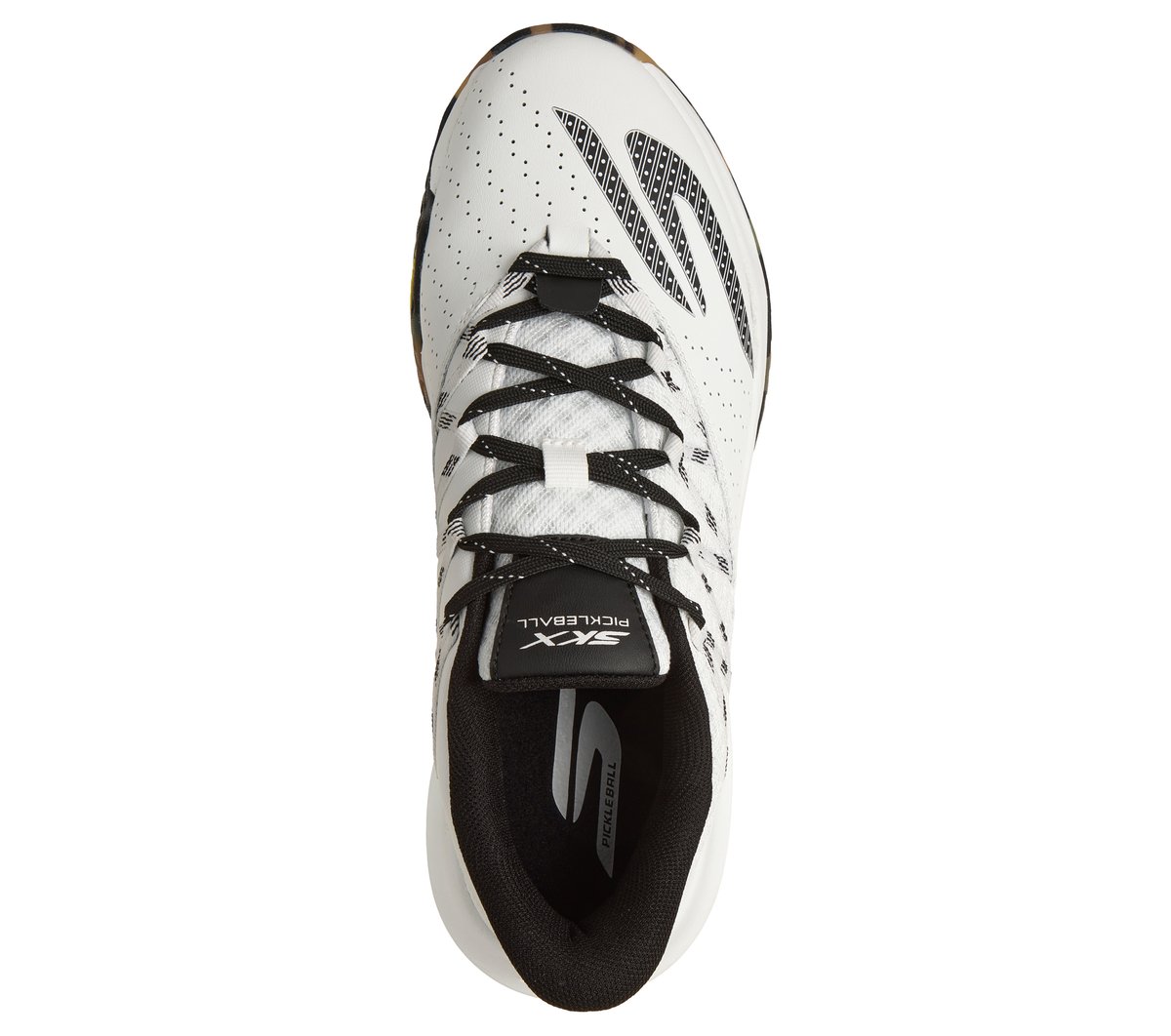 Skechers Relaxed Fit: Viper Court Rally Moyen Width en Blanc/Noir