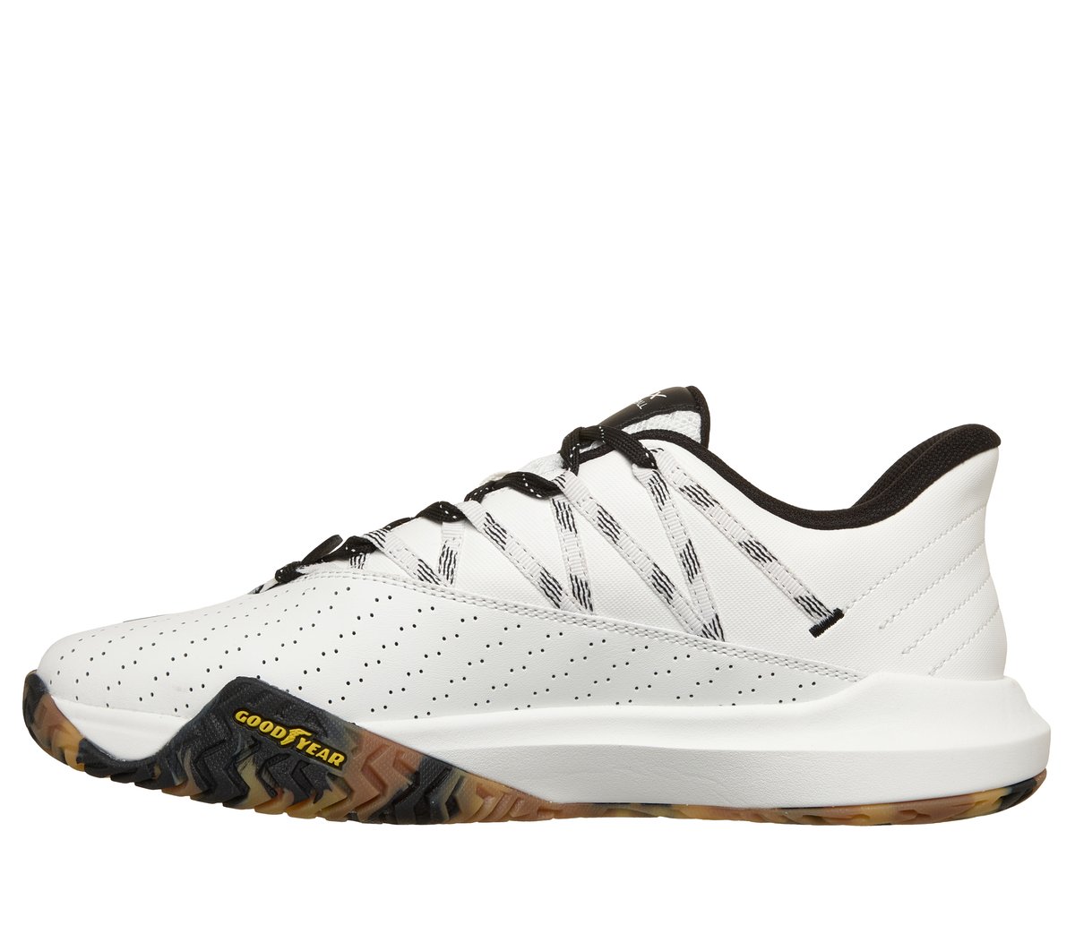 Skechers Relaxed Fit: Viper Court Rally Moyen Width en Blanc/Noir