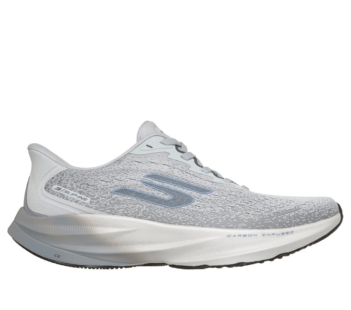 Skechers Slip-ins: Aero Spark en Gris/Marengo, talla 43.5, Vegan