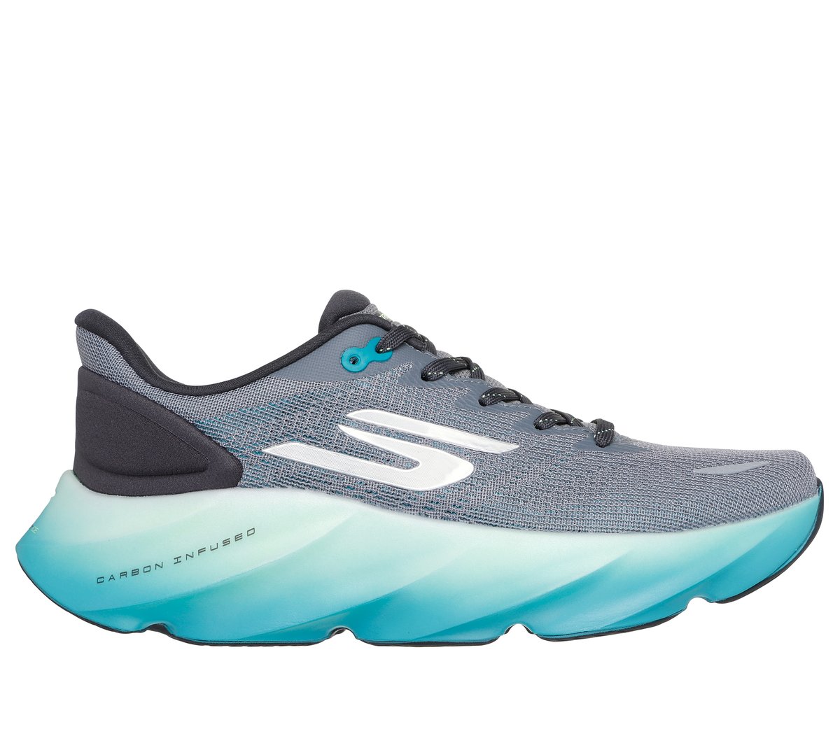 Skechers Aero Burst en Gris/Azul, talla 39.5, Vegan