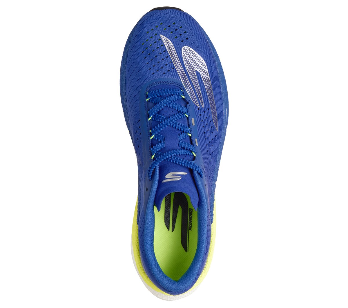 Skechers Aero Razor Moyen Width en RoyalJaune Vegan Lavable en machine Arch Fit Hyper Burst - vue 4