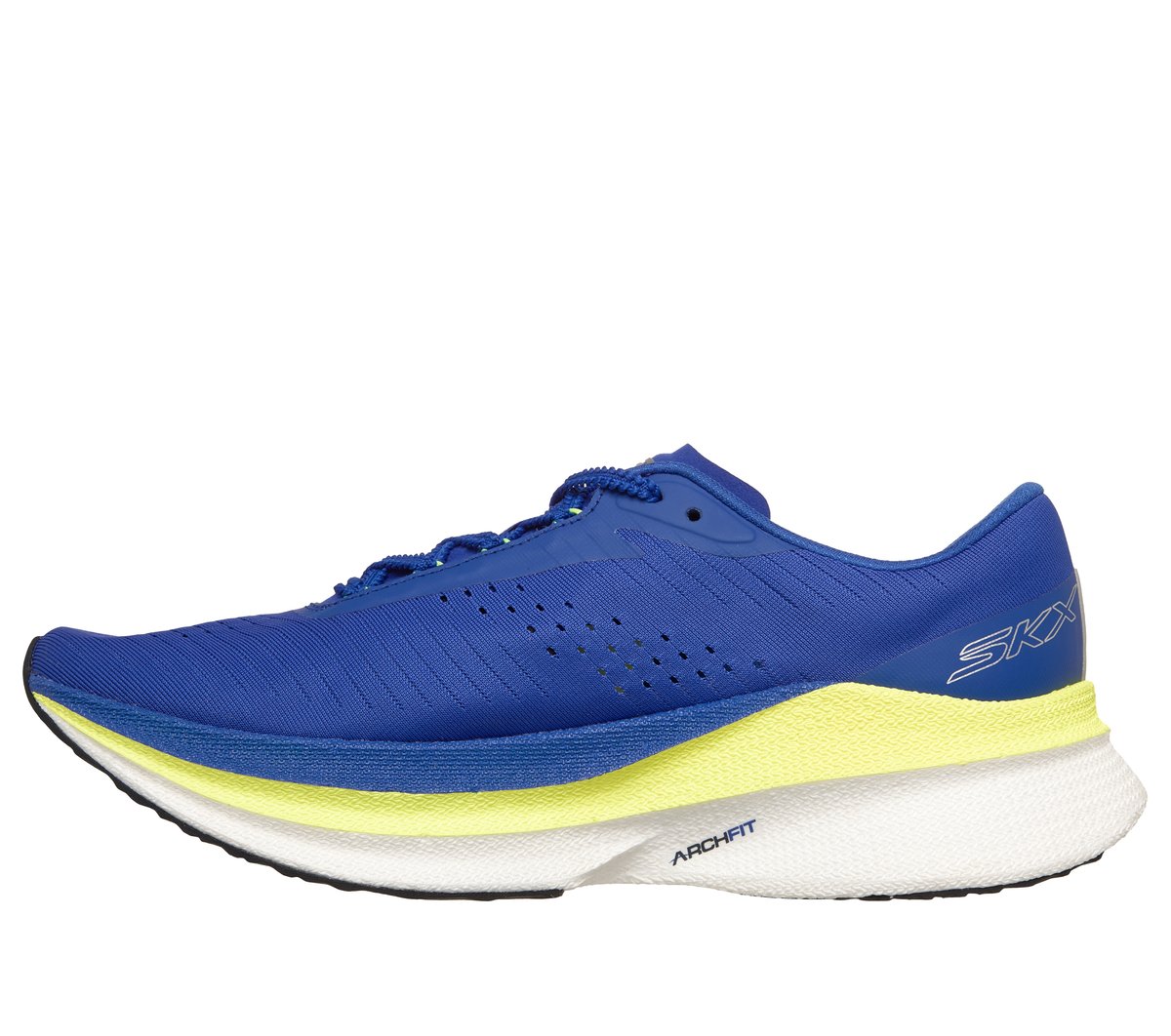 Skechers Aero Razor Moyen Width en RoyalJaune Vegan Lavable en machine Arch Fit Hyper Burst - vue 7