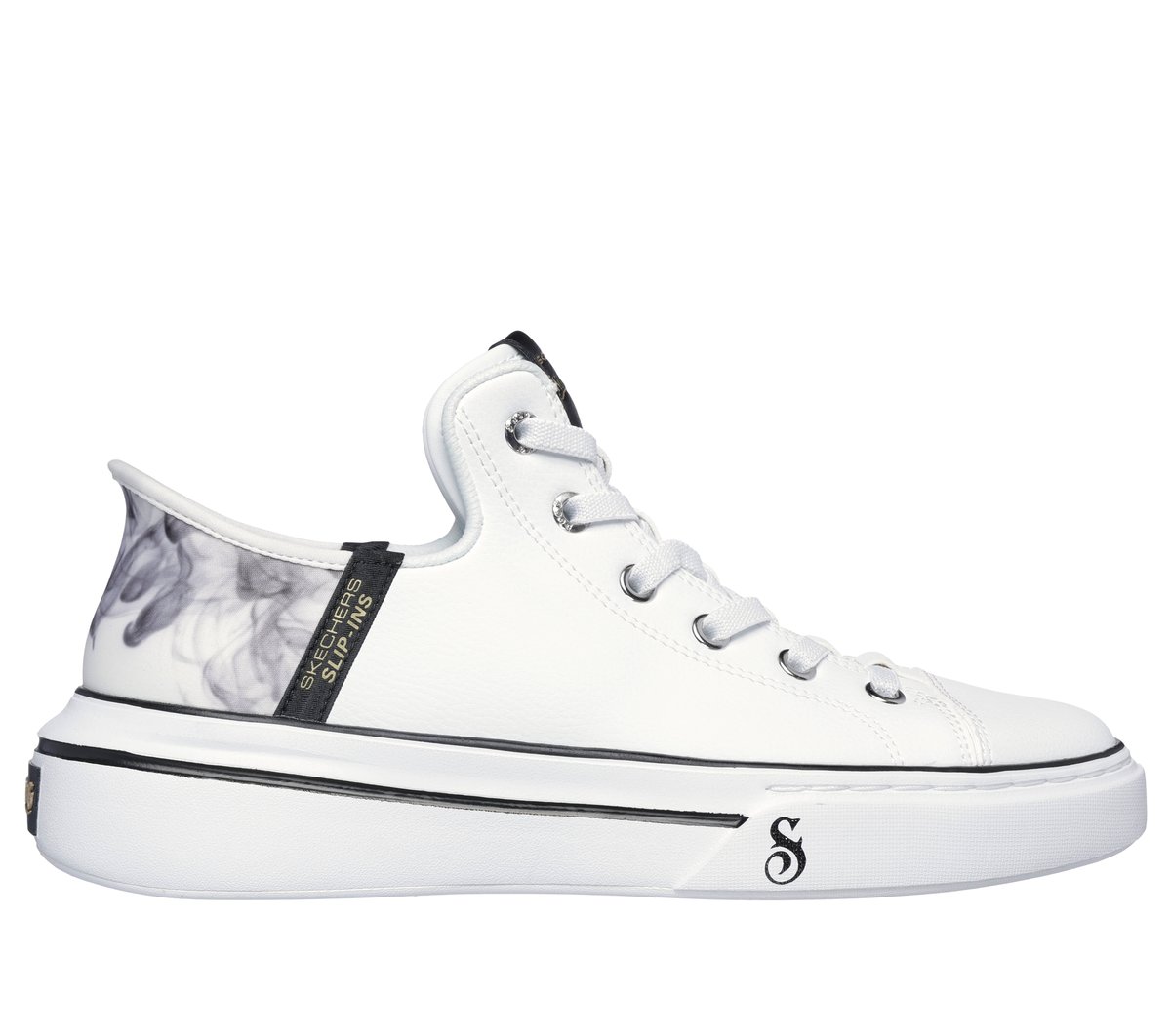 Skechers Premium Leather Slip-ins Snoop One - OG en Blanco/Negro, talla 43