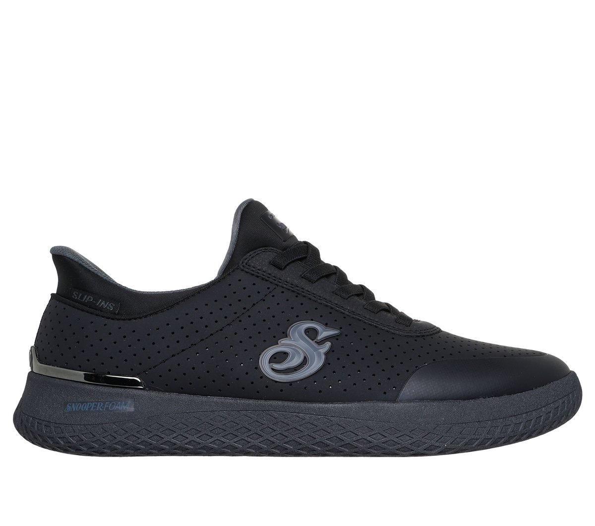 Skechers Slip-ins Snoop Dogg: Snoop Vibez - Snooper Comfortable en Negro, talla 39.5