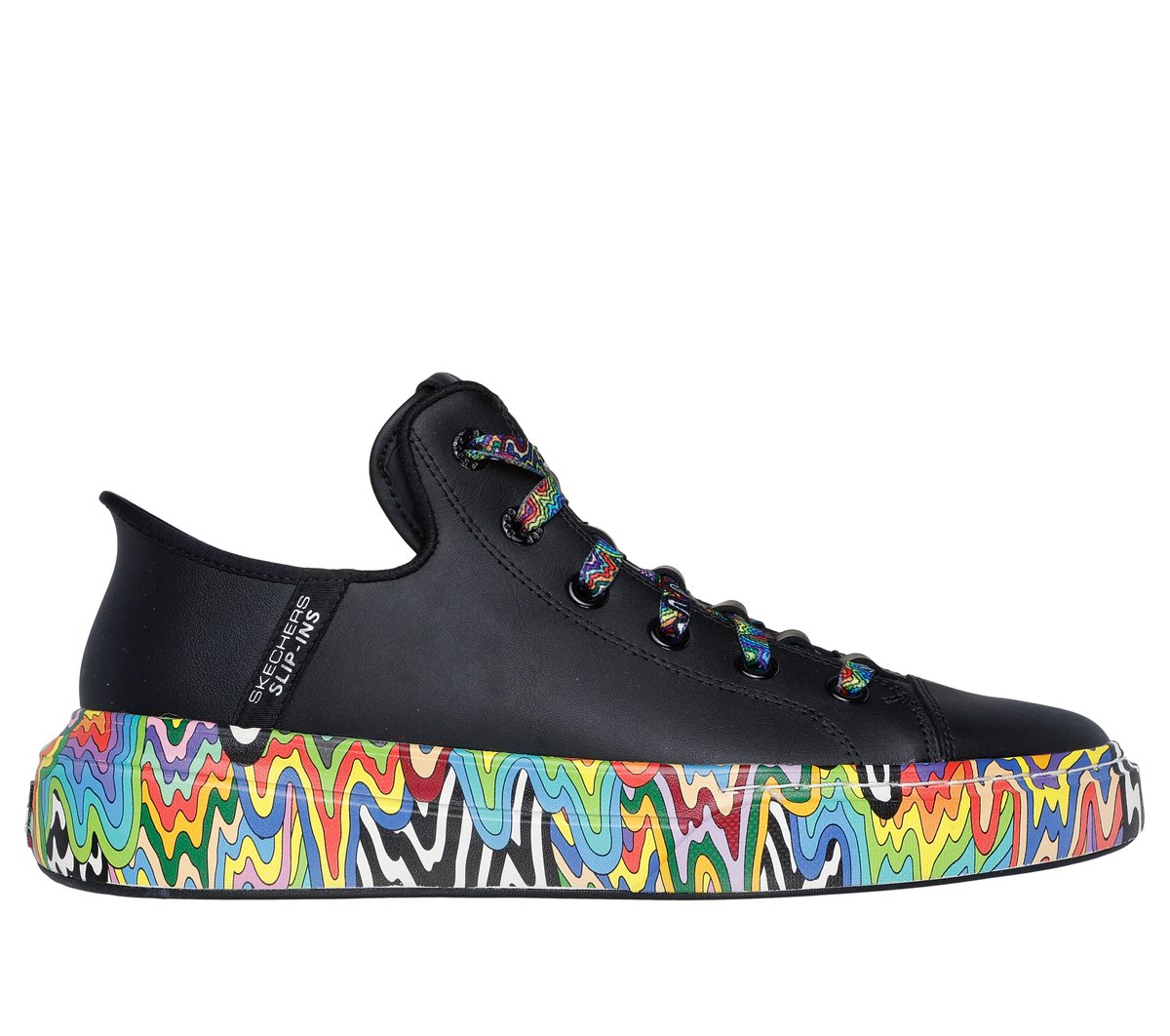 Skechers Men's Slip-ins: Snoop One - Jen Stark Doggy Drip Sneaker in Black - 251121