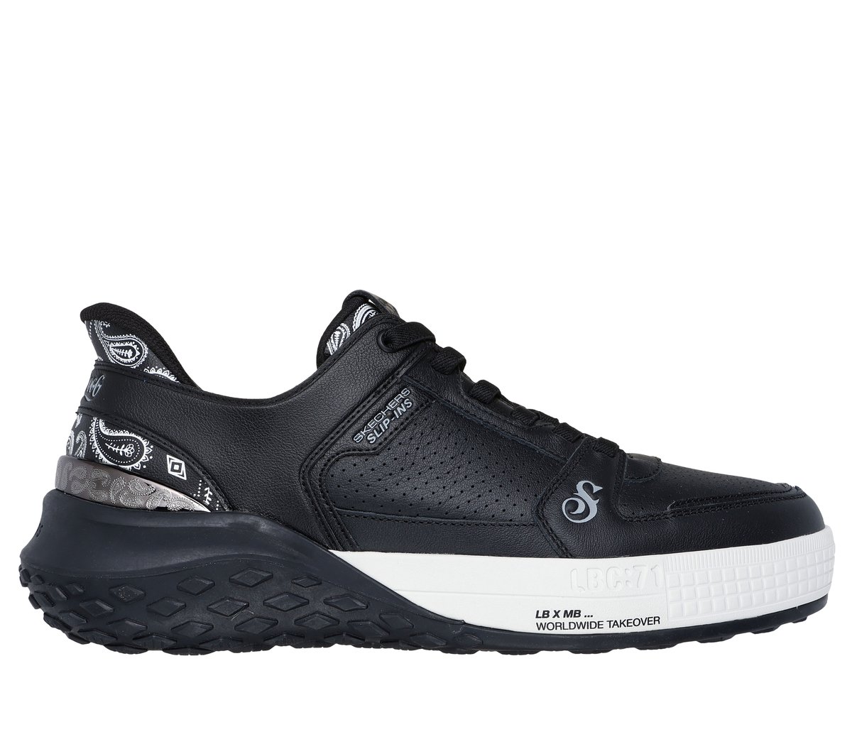 Skechers Slip-ins Snoop Dogg: Sizzle - Snoop Sizzle Toke Slip-ins en Negro, talla 47.5